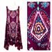 Free People Dresses | Intimately Free People Burgundy Floral Tank Top High Low Dress M | Color: Blue/Red | Size: M