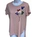 Disney Tops | Disney Parks Ladies Pink Sequence Balloon Short Sleeve Size Medium | Color: Pink | Size: M