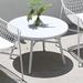 SHINYOK Aluminum Outdoor Coffee Table Metal in White | 17.72 H x 27.56 W x 27.56 D in | Wayfair 09GSS128HQGM8BZMGR4