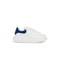 Alexander McQueen Leather Platform Sneakers in White & Blue - White. Size 41 (also in 35, 35.5).