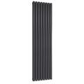 Reina Neval Anthracite Aluminium Double Vertical Designer Radiator - 1800mm x 463mm A-NVL18046DA