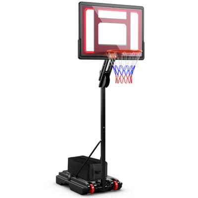 Costway Basketball Hoop with 5-10 Feet Adjustable Height for Indoor Outdoor