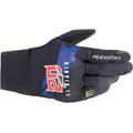 Alpinestars FQ20 Reef Monster Motorradhandschuhe, schwarz-rot-blau, Größe M