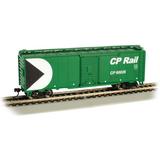 Bachmann 16004 HO Scale Pullman-Standard PS-1 40 Steel Boxcar - Ready to Run - Silver Series(R) -- Canadian Pacific #60026 (green)