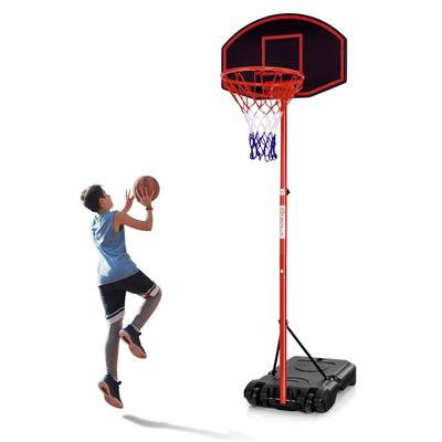 Height-Adjustable Basket Hoop, Portable Backboard System Stand with 2