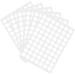 Circle 3/4 Round Color Coding Circle 1050pcs Dot Labels Color-Coding Labels Label Circle Stickers(White)