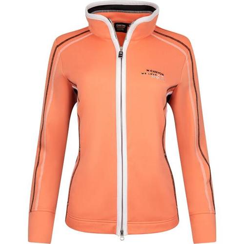 CANYON Damen Funktionsjacke Sweatjacke, Größe 38 in light orange-white-black