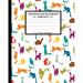 Unruled Composition Notebook 8 x 10 . 120 Pages. Cute Colorful Cat Silhouettes: Unruled Composition Notebook 8 x 10 . 120 Pages. Beautiful Cute Colorful Cat Silhouettes On White Background Pattern.