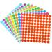 1000 Pcs Colored Sticker Labels Rolls Rectangular Label 10 Bright Color Coding Labels Classroom Labels Removable Self Sticky Folder Labels for Boxes Folders Office Classroom Home(0.8 x 0.8 Inch)