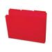 Smead Top Tab Poly Colored File Folders 1/3-Cut Tabs Letter Size Red 24/Box (10501)