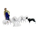 1:64 Scale 1/64 Resin Figurines Farm Figure Model Desk Decoration DIY Micro Whole Set