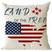 Clearanceï¼�4th of July Decorations Throw Pillow Covers 18x18 inch Patriotic Throw Pillow Case Independence Memorial Day Party Decor for Home for Cushion Case for Sofa Couch Bed Home Outdoor