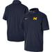Men's Nike Navy Michigan Wolverines Coaches Half-Zip Short Sleeve Jacket