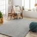 Hauteloom Heavenly Solid Shag Area Rug for Living Room Bedroom - High Pile Fluffy Carpet - Soft Shaggy Cozy Plush Rug - Grey Light Gray - 9 3 x 12