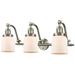 Bell 28" Wide 3 Light Brushed Satin Nickel Bath Vanity Light w/ White