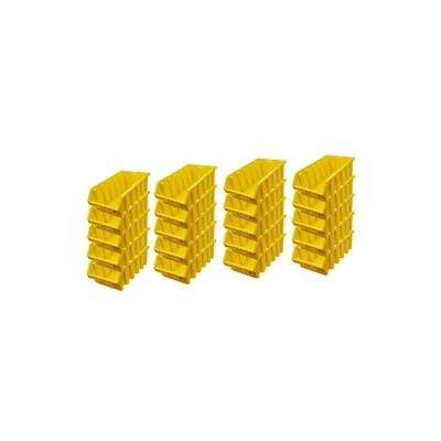 PROREGAL Mega Deal 20x Sichtlagerbox 5 | HxBxT 18,7x33,3x50cm | Polypropylen | Gelb | Sichtlagerbehälter, Sichtlagerkasten, Sortierbehälter Image