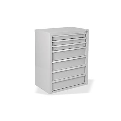 PROREGAL Schubladenschrank Kobra mit 7 Schubladen | HxBxT 90x70x43,5cm | Lichtgrau Image