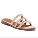 Coach Shoes | Coach Isa Beaded Slide Sandals | Color: Cream/Gold | Size: 5.5