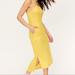 Free People Dresses | Free People Beach Heathered Yellow Orchid Ribbed Halter Dress | Color: Yellow | Size: Xs
