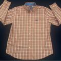 Ralph Lauren Shirts | Chaps Ls Easy Care Plaid Shirt | Color: Blue/Orange | Size: Xl