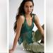 Anthropologie Tops | Anthropologie Nwt Shoulder-Tie Crochet Vest One Size. | Color: Green | Size: One Size