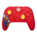 Kabelloser PowerA-Controller für Nintendo Switch - Mario-Freude, Nintendo Switch OLED-Modell, Nintendo Switch Lite, Gamepad, Spiele-Controller, Bluetooth-Controller, Offiziell Lizenziert