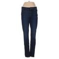 Joe's Jeans Jeans - Low Rise Skinny Leg Denim: Blue Bottoms - Women's Size 25 - Dark Wash