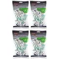 Pride Professional Tee System Golf Pro Length 4, 50 Count White/Green by PrideSports
