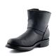 Grinders MENS Charger Lo Black Biker Non Safety Leather Buckle BOOTS (Mens UK 8/ EU 42)