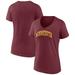 Women's Fanatics Branded Maroon Minnesota Golden Gophers Basic Arch V-Neck T-Shirt