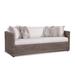 Braxton Culler Paradise Bay 82" Wide Patio Sofa w/ Cushions Wicker/Rattan in Brown | 33 H x 82 W x 35 D in | Wayfair 486-0111/6358-52