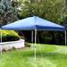 SunnyDaze Decor Pop-Up Canopy Shade w/ Vent Fabric in Blue | 42 H x 144 W x 120 D in | Wayfair WUY-073