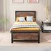 17 Stories Twin Platform Bed Wood in Brown | 39.5 H x 39 W x 77.5 D in | Wayfair E43B6130B23E41AE9CF3C3E0EE6DC3EB