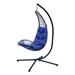 Dakota Fields Shemar Swing Chair w/ Stand Polyester in Blue | 78 H x 48 W x 40 D in | Wayfair 2201754D2CBD475A8A351C1480B75EFA