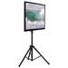 Mount-It Portable TV Tripod Stand | Tripod Stand for 32 - 70 Inches Flat Screen | 77 Lbs. Capacity in Black | 52.5 H x 19.75 W x 17.6 D in | Wayfair