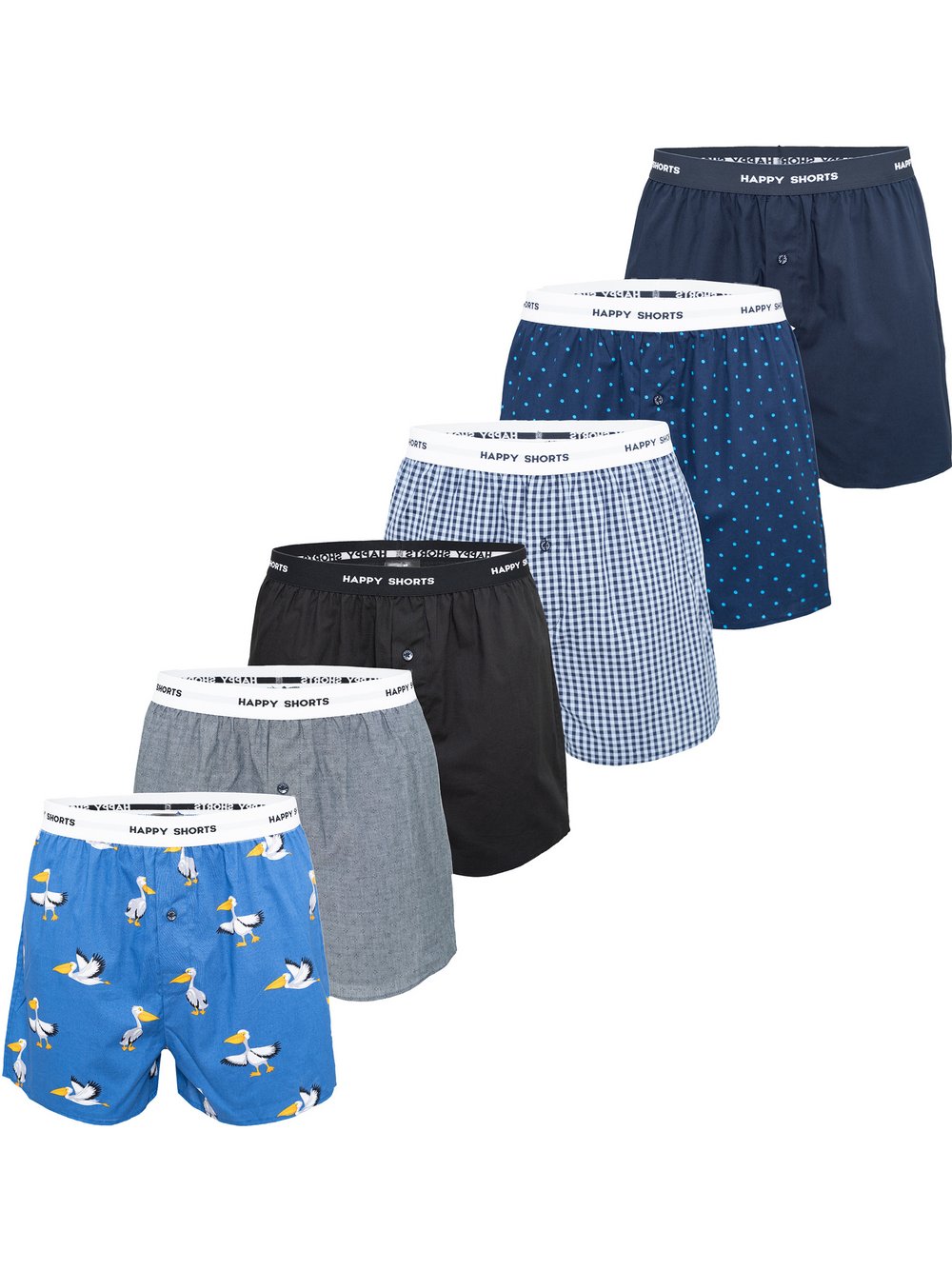 HAPPY SHORTS Boxer Herren mehrfarbig, S Image