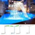 Fontaine de piscine à LED avec lumières colorées fontaine de cascade arroseur de refroidisseur