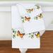 Beautiful Botanical Butterfly 3-Piece Bath Towel Set - 9.500 x 6.250 x 4.000