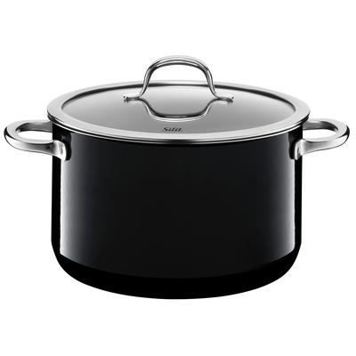 Fleischtopf SILIT "Passion Black", schwarz, H:14,9cm Ø:24cm, Töpfe, Made in Germany