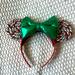 Disney Accessories | Disney Christmas Candy Cane Minnie Mouse Ears | Color: Green/Red | Size: Os