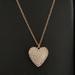 J. Crew Jewelry | J Crew Pave Gold Heart Long Necklace | Color: Gold | Size: Os