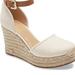 Michael Kors Shoes | Elegant Ankle-Strap Design Of The Kendrick Wedges By Michael Michael Kors | Color: Cream | Size: 10