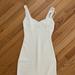 Zara Dresses | Midi Dress Knit Corset Bustier Dress | Color: White | Size: Xs