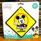 Disney Other | Disney Baby Mickey On Board! Car Sign | Color: Black/Yellow | Size: Osbb