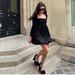Zara Dresses | Blogger Favorite Zara Black Party Dress Nwt | Color: Black | Size: M