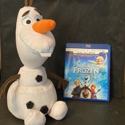 Disney Media | Dvd - Disney-“Frozen {Dvd + Blu-Ray} Collectors Edition” W/Ty Olaf Stuffed Toy | Color: Blue | Size: Os