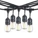 Bulbrite Industries 48-ft Outdoor 15 - Bulb Standard LED String Light (End to End Connectable) in Black | 576 W in | Wayfair 862821