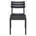 Wade Logan® Aragons Stacking Patio Dining Side Chair Plastic/Resin in Black | 33 H x 19 W x 23.2 D in | Wayfair C2BED61E390746C2AB38EAD5EF469C1B