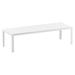 Wade Logan® Barbur Extendable Dining Table Plastic/Metal in White | 30 H x 110 W x 39.37 D in | Outdoor Dining | Wayfair