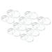 Uxcell 1.44inch Acrylic Button Pin Badge 10SetRound Pin Blank Buttons Badges Kit